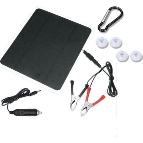 6W 12V/5V Solar Panel Solar Charger for Mobile Phone/ 12V Car Boat Battery Charger