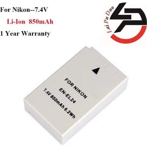 High Quality 850mAh Brand New Replacement Battery For Nikon EN-EL24 NIkon 1 J5 Camera