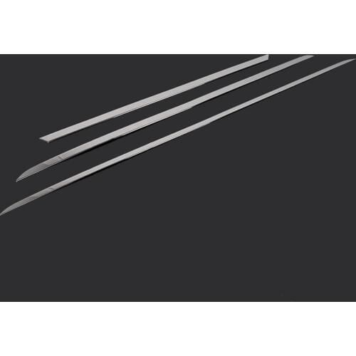 BBQ@FuKa Rear Door Trunk exterior promote chromium sticker strip accessory accessories car styling modification 17 FOR audi A4L