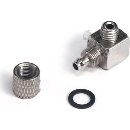 Simulation Hydraulic Toys Model Modified Steel Adapter Straight Through Elbow M5 Nozzle 4*2.5MM Tubing Installation