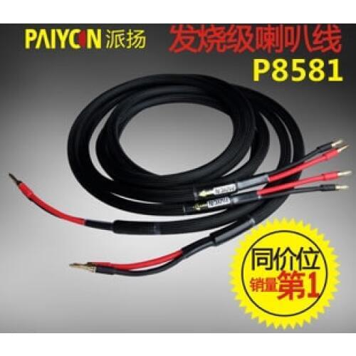 Paiyon P8581 Speakers Cable HIFI EXQUIS Banana Plug 2.5Meter