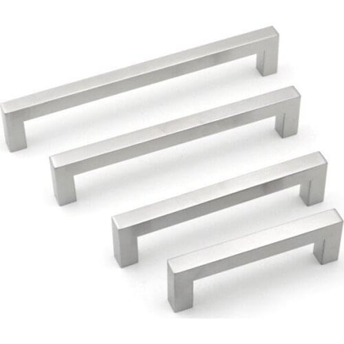 Kitchen Door Handles Cabinet Handles Drawer Knobs Aluminum Alloy Wardrobe Door Handles Brushed Modern Style Hardware