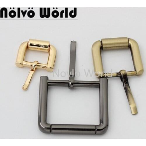 Nolvo World 20 pieces 15mm 20mm 31mm belt buckle hardware supplies custom handbags pin buckle leather bag buckle