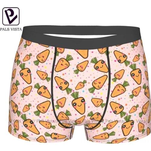 Carrot Underwear Classic Hot Customs Trunk Polyester Sublimation Men Boxer Brief