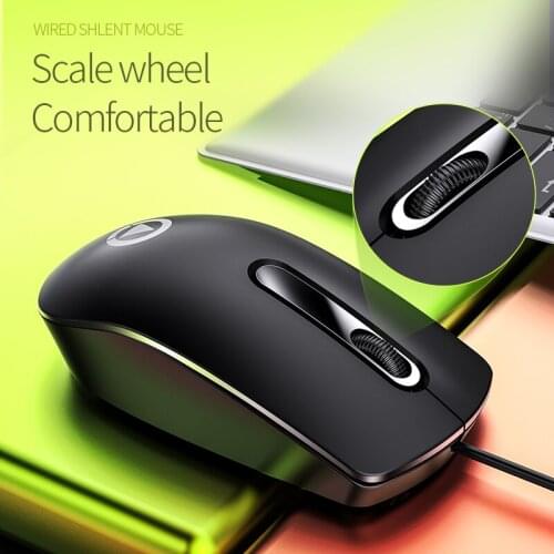 Ergonomic USB Mouse Wired 1200 DPI Optical 3 Buttons Wired Gaming Mouse Office Mice For Laptops Desktop Computer Mouse