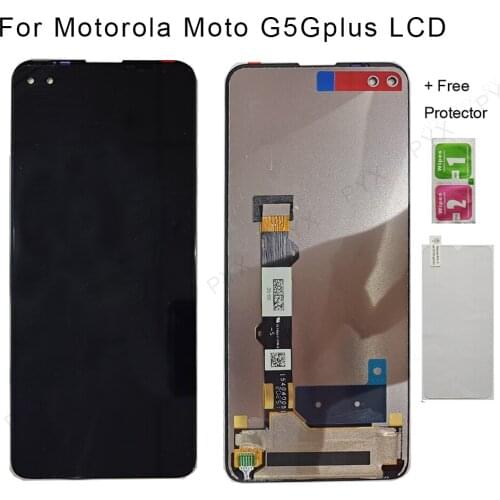 New Original For Motorola Moto G 5G Plus LCD Display With Touch Screen Digitizer Panel Assembly Replacement For Moto G 5G Plus