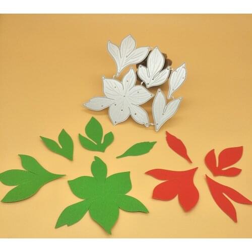New Christmas leaf, leaf metal cutting mold, photo album cardboard DIY gift card decoration embossing crafts