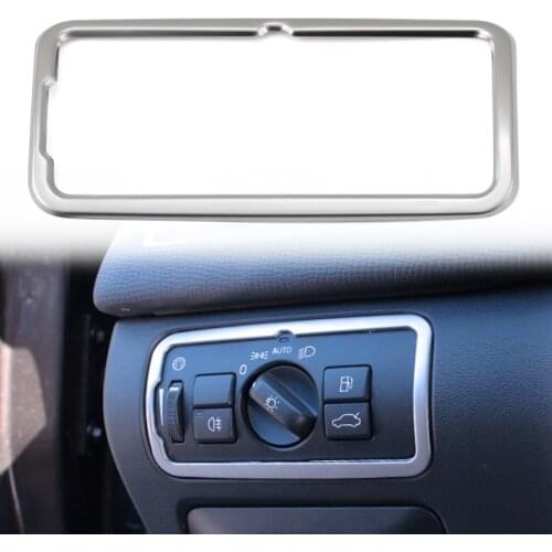 Stainless steel Headlight switch frame trim cover for Volvo XC60 S60 V60 S80 V40 Vehicle styling accessories
