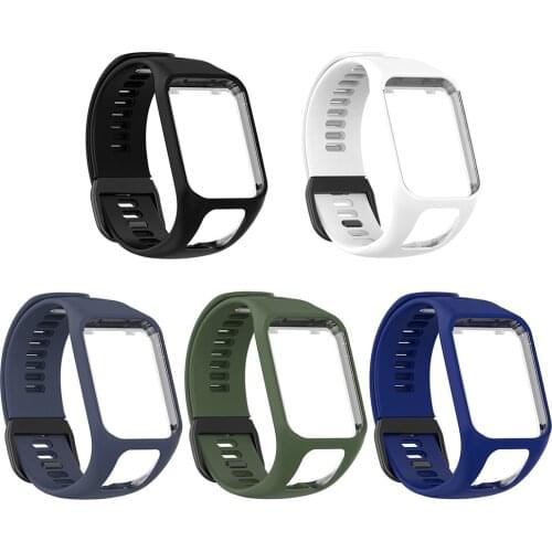 Wrist Band Strap for TomTom 2 3 Runner Spark Adventurer Golfer 2 Replacement Bracelet Soft Watchband Silicon Belt Watch Bracelet