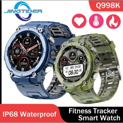 Q998K Outdoor Sport Smart Watch Blood Pressure Heart Rate Monitoring Deep Waterproof IP68 Smartwatch Clock Activity Tracker Men