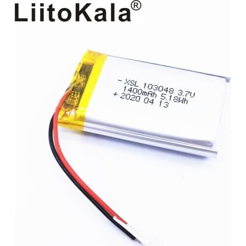 XSL 3.7V 103048 1400mAh Rechargeable Lithium Li-polymer Battery Replacement Battery DIY Battery For MP3 MP4 DVD Speaker Camera