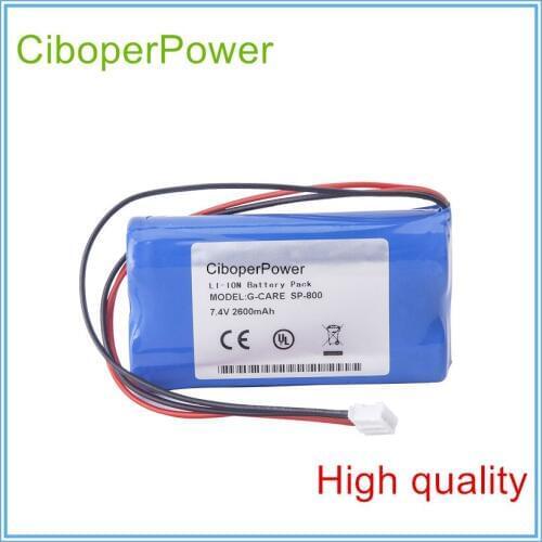 Replacement Medical Battery for 2600mAh New Vital Signs Monitor battery for SP-800