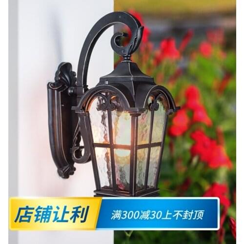 Ancient Roman outdoor European waterproof wall lamp Garden Villa gate outdoor courtyard balcony exterior wall retro lamps
