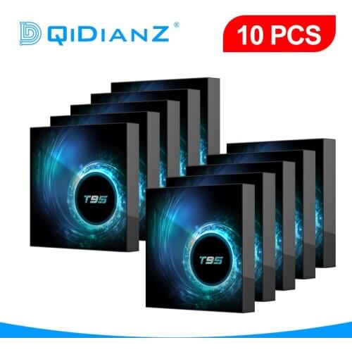 NEW Android 10.0 T95 10pcs Smart TV Box 6K H616 Quad Core Media player Play Store Free App Fast Set top BOX PK X96Air HK1MAX H96