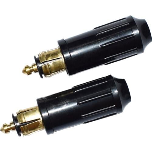 3pcs/2pcs DIY DIN Hella Male Plug Powerlet Plug European Type 12v Cigarette Lighter Adapter Connector Fits BMW Motorcycles