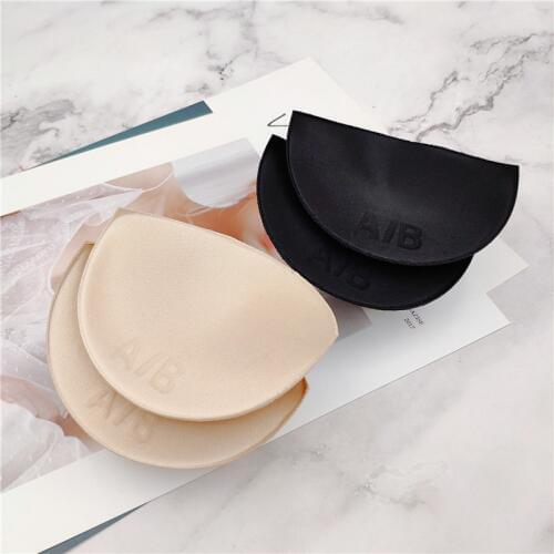 30pairs/lot women Thick Sponge Swimsuit Pad Inserts Breast bra Enhancer Push Up Bikini Padded Removeable Bra Pad wholesale