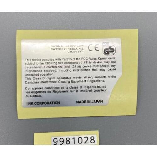 50 PCS a lot Replacement Lables Stickers For SNK NGPC Game Console shell Back Tag