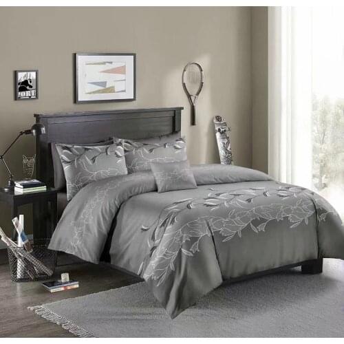 Aggcual Hot sale Texture luxury hotel bedding set pure color simple duvet cover set double bed US European size no sheets be72