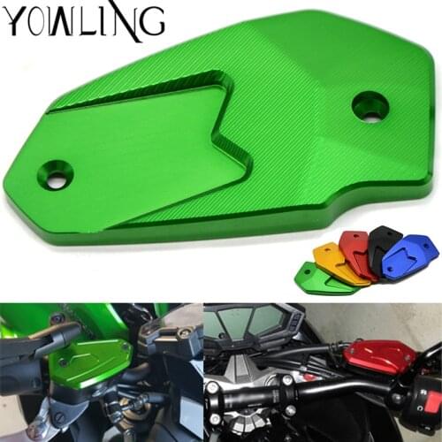 Motorcycle Accessories Motorbike Brake Fluid Tank Cap Cover For Kawasaki ER6N ER6F Z800 Versys650 Z900 Green Black Orange