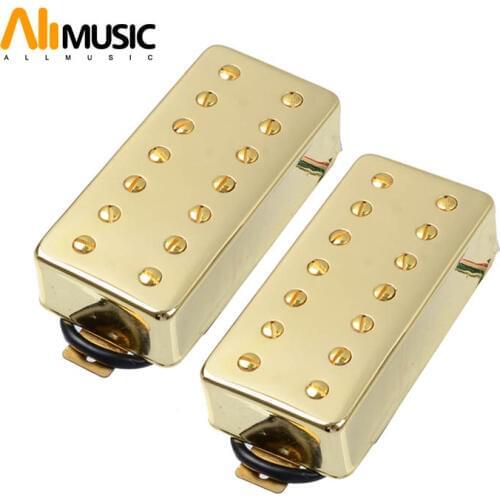 ALLMusic 7 String Guitar Humbucker Pickup Dual in Line slotted Screw for Electric Guitar Gold