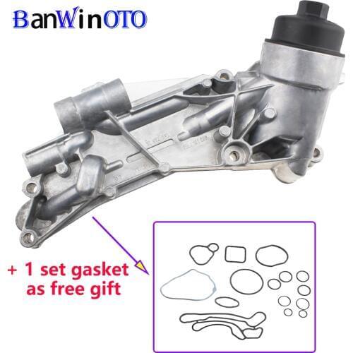 Aluminium Engine Oil Cooler & Filter Assembly for Cruze Sonic Aveo G3 Orlando Opel Vauxhall Astra 93186324 55353322 12992593