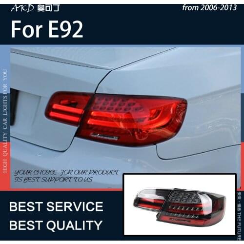 AKD Car Styling for BMW E92 2006-2013 LED Tail Light E93 325i 330i Coupe Tail Lamp DRL Signal Brake Reverse Auto Accessories