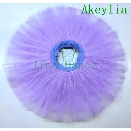 Lilac Ballet Tutu practice Half tutu black red professional classical ballet dress lavender ballet tulle skirts purple for girl