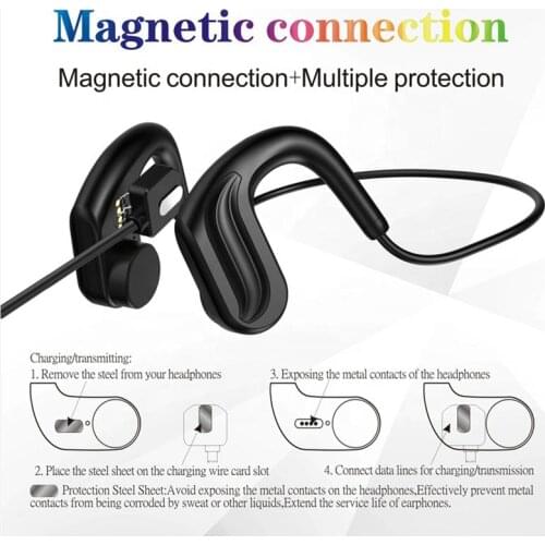 KINGSTAR Wireless Bluetooth Bone Conduction Earphone IPX8 Sport Waterproof Headset Diving Swimming Headphone Memory 32G With Mic