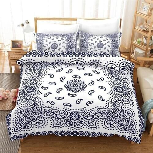 Bohemian Bedclothes 3D duvet cover set King size Bedding set with pillowcase boho Bed set wedding Bedlinen home textiles