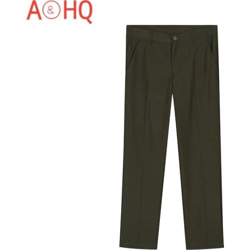 Ankle Length Formal Office Dress Trousers For Man Korea Style Slim Suit Pants 2021 Summer