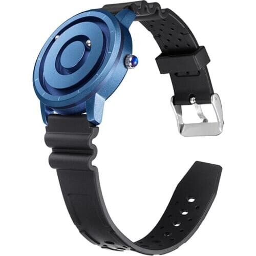 EUTOUR Men Watch Yellow Black Fashion Nylon Band Strap Reloj Magnetic Magnet Metal Multifunctional Watch Mens Quartz Watches