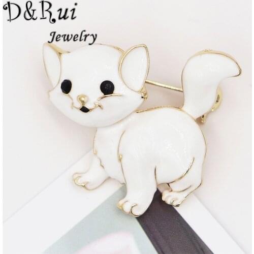 D&Rui Jewelry White Brooches For Clothes