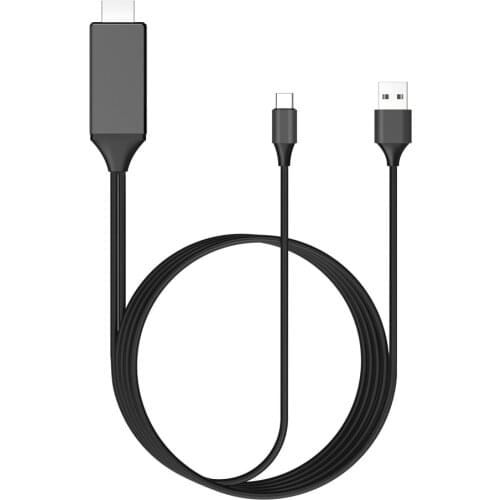 Data Cable Computer TV Projection Screen L9 USB C to Compatible Mirroring Charging Cable 4K for Android Smartphone