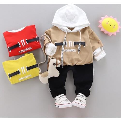 Boy clothing set children clothes kids clothing set Hoodie +pants 2 pcs spring autumn baby boy toddler set for 1-3 years old