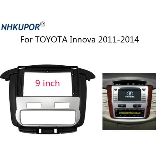 9 inch Car Radio Frame Kit For TOYOTA Innova 2011 2012 2013 2014 Auto Stereo Head Unit Dash Panel Fascia Bezel Faceplate