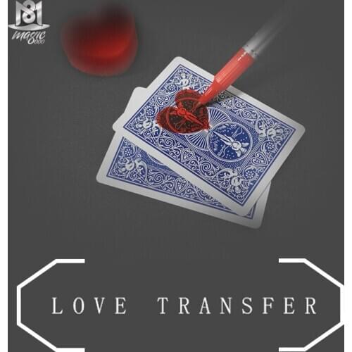 Loving Heart Disappearing Card Magician Magic Props Lover Magic Tricks for Street Show Close-up Magic Accessories Romantic Toy