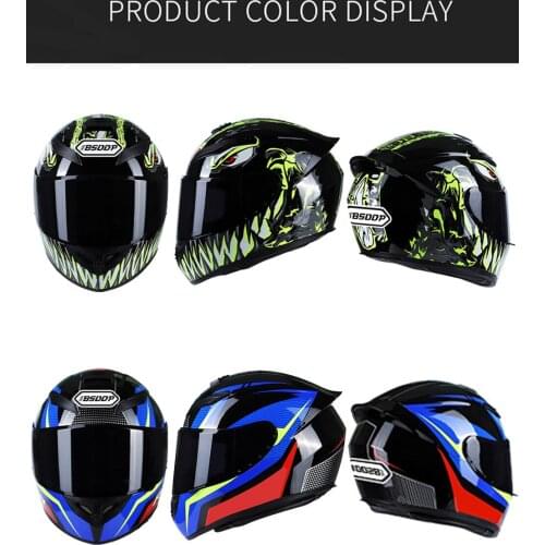 Motorcycle Full Face Helmet Racing Helmets Motocross Moto Black Adult Motorbike Street Touring Cool Rider Helmets DOT
