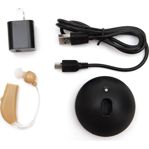 The Elderly Mild Hearing Portable Mini Hearing Aids The Ear for Kit Hook In Ear Sound Voice Amplifier Behind Impairment Ear Care