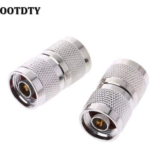 OOTDTY 2 Pcs RF N Plug Male to N Plug Male N-JJ Coaxial Connector Antenna Cable Adapter