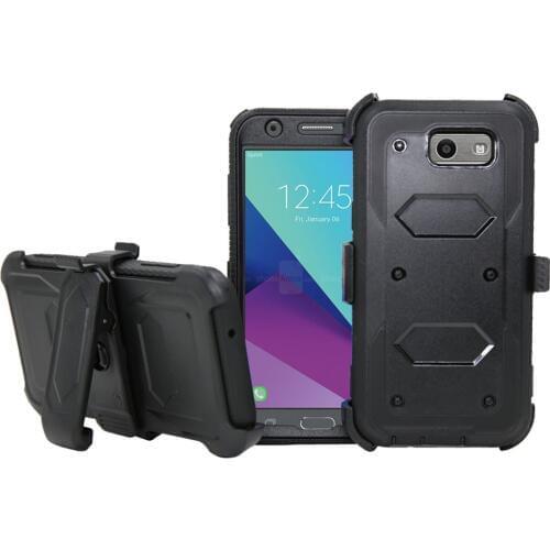 Shockproof Heavy Duty Hybrid Armor Case Belt Clip Holster Case Cover For Samsung Galaxy J7 2017/J7 V 2017/J7 Sky Pro/J7 Perx