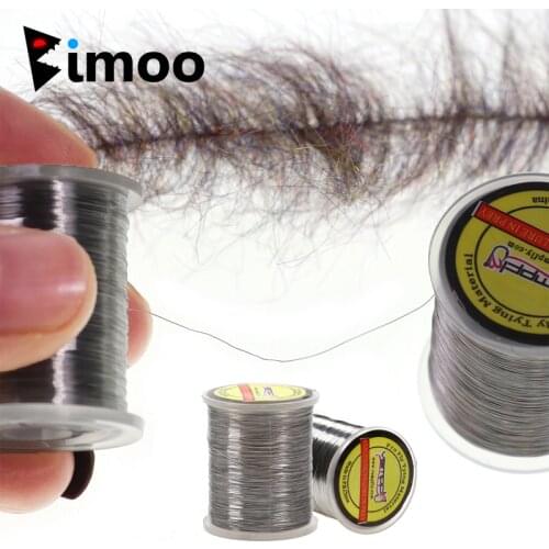 Bimoo 0.1mm 100m & 200m Stainless Steel Dubbing Brush Wire Fly Tying Weighted Body Wire for Streamers Big Pike