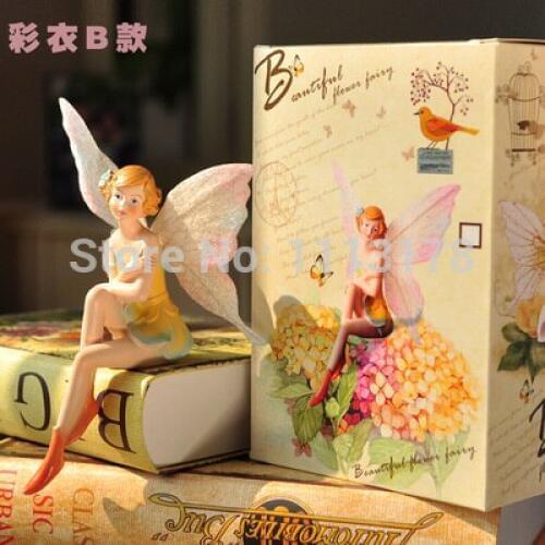 Romantic figurine fairy resin wedding cake toppers Home Furnishing lovely doll angel girl wedding room decorations figurines