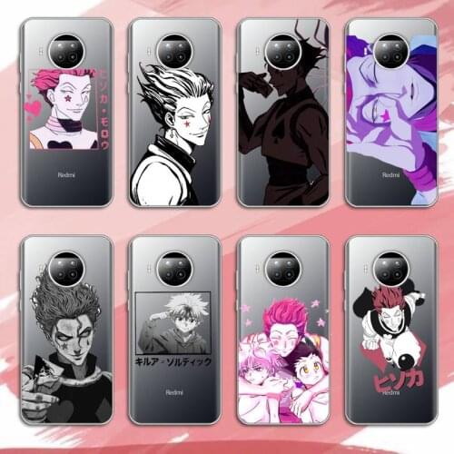 Hisoka Anime Hunter X manga luxury Phone Case cover Transparent for Xiaomi Redmi note 10 t 8 9 pro lite 11 protective shell