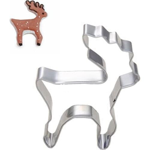 Christmas Reindeer Cookie Presses icing Sets Vegetable Biscuit Cookie Cutter Tools Molds For Plaster Stainless Steel Sale Baking