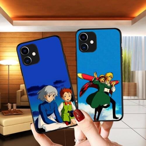 Anime Howls Moving Castle Phone Case for iPhone 11 12 Pro mini pro XS MAX 8 7 6 6S Plus X 5S SE 2020 XR