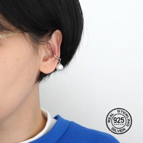 925 Sterling Silver Earrings For Women Set Temperament Pearl Men Lady Couple Korea Fashion Charming High-End Retro Design INEFFA