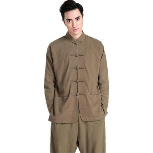 Shanghai Story Cheongsam Top Chinese Style Clothing Hanfu Cheongsam Shirt Chinese Traditional Men Clothing