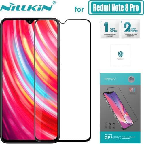 For Xiaomi Redmi Note 8 Pro Glass Nillkin CP+ Pro Full Cover Tempered Glass Screen Protector for Xiaomi Redmi Note 8 Pro Glass