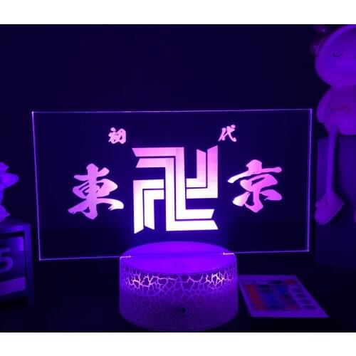 3D LED Lamp Anime Tokyo Revengers Night Light for Child Bedroom Decoration Birthday Gift Room Desk Manga Tokyo Revengers 3d Lamp