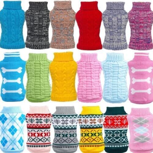 Warmth Dog Clothes for Small Big Dog Shirt Sweater for Cat Pet Clothes for Dogs Coat Jacket Vest Pets Cats Clothing Chihuahua